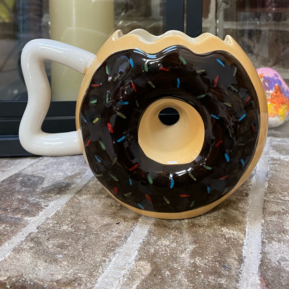 GLAZED CERAMIC DONUT Mug
